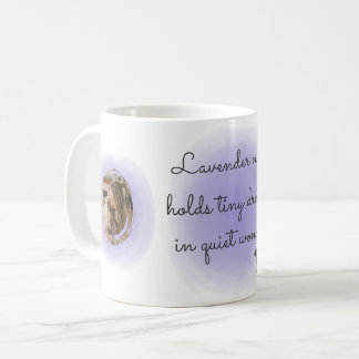 Caneca De Café Lavender Watercolor Chihuahua Custom Photo