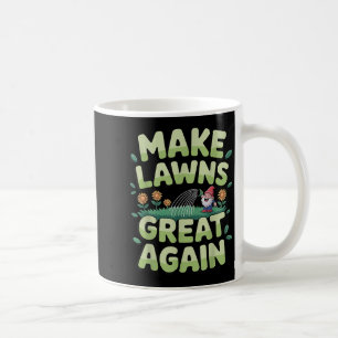 Caneca De Café Lawn Mower Novelelty Para Homens Mulheres Crianças