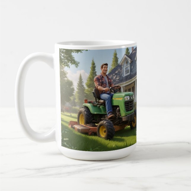 Caneca De Café Lawnmower Man Birthday (Esquerda)