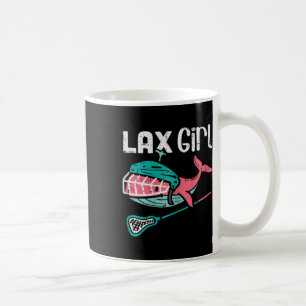 Caneca De Café Lax Girl Lacrosse, Jogadora de Esportes de Baleia,