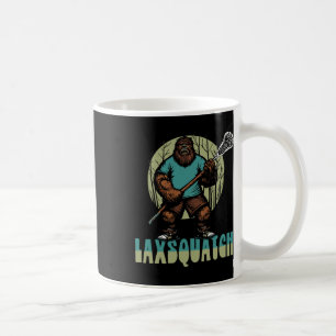 Caneca De Café Laxsquatch! Jogador de Lacrosse Bigfoot Sasquatc