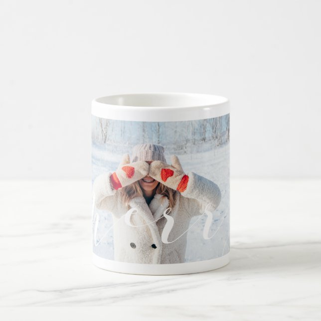 Caneca De Café Layout de Foto Simples e Moderno do Cheio de Scrip (Centro)