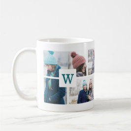 Caneca De Café Layout de Fotografia da Colagem de Fotos Múltiplas