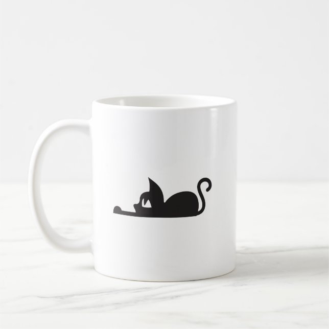 Caneca De Café Lazy Cat (Esquerda)