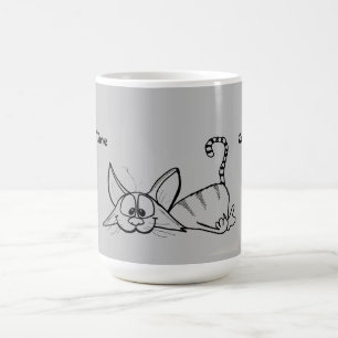 CANECA DE CAFÉ LAZY CAT CAFFEE MUG
