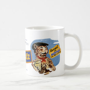 Caneca De Café Le Chat d'Argent Vintage Mouséz Pastis Lembrança