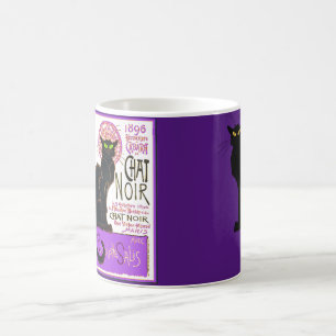 Caneca De Café Le Chat Noir em Roxo