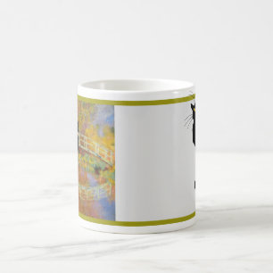 Caneca De Café Le Chat Noir na ponte japonesa de Monet