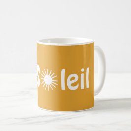Caneca De Café Le Soleil Sunshine francês Cores personalizadas 