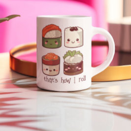 Caneca De Café Le the Good Times Roll Kawaii Sushi