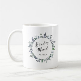 Caneca De Café Leafy Watercolor | Bridesmaid