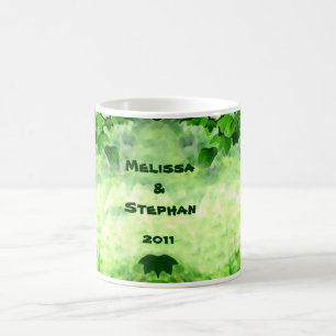 Caneca De Café Leafy Wedding