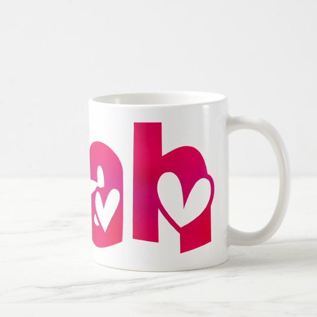Caneca De Café Leah in Hearts (Direita)