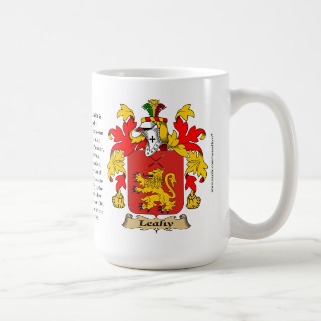 Caneca De Café Leahy, a origem, o significado e a crista (Direita)