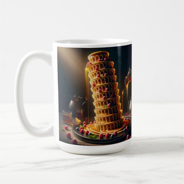 Caneca De Café Leaning Tower of Yummy! Coffee Mug delux (Esquerda)