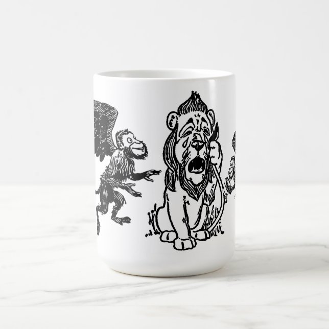 Caneca De Café Leão Cowardly, macacos de voo voados mágico de Oz (Centro)