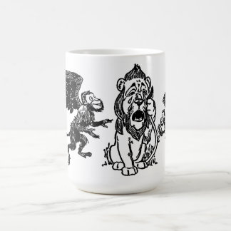 Caneca De Café Leão Cowardly, macacos de voo voados mágico de Oz