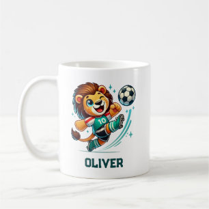Caneca De Café Leão de Cuta Estrela de Futebol