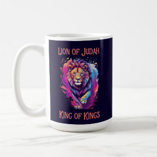 Caneca De Café Leão de Judah Christian Faith Jesus Gift
