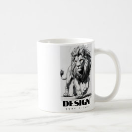 CANECA DE CAFÉ LEÃO DESENHADO