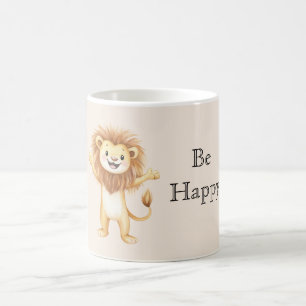 Caneca De Café Leão Feliz Fofo