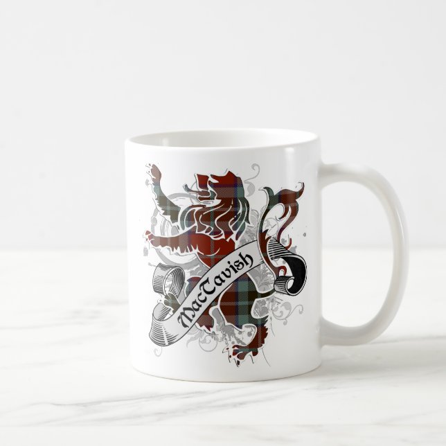 Caneca De Café Leão MacTavish Tartan (Direita)
