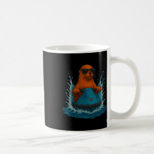 Caneca De Café Leão Marinho Legal Com Óculos De Sol Piloto De Jet
