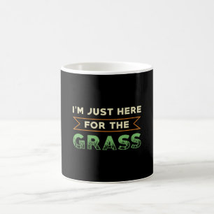 Caneca De Café Leão Mower, estou aqui para a grama de grama.
