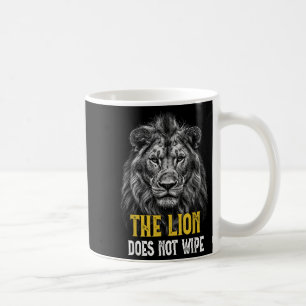 Caneca De Café Leão Não Esfrega - Memória De Leão Engraçado