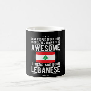 Caneca De Café Lebanese Flag Lebanon Heritage Lebanese Roots