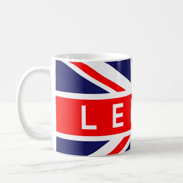 Caneca De Café Leeds : British Flag (Esquerda)