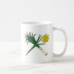 Caneca De Café Leek e Daffodil cruzados