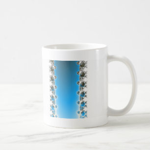 Caneca De Café Leena - Fractal Azul