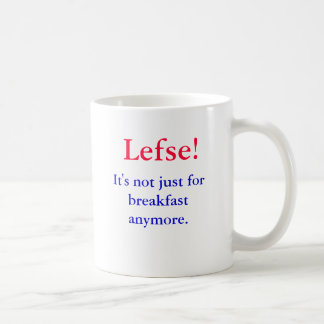 Caneca De Café Lefse!  Não é apenas para o pequeno almoço