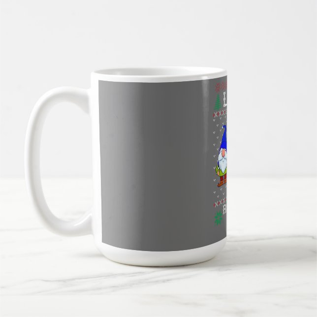 Caneca De Café Lefse Rolling Team, Christmas Baking Tomte Gnome (Esquerda)