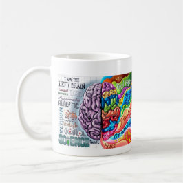 Caneca De Café Left and right side of the brain