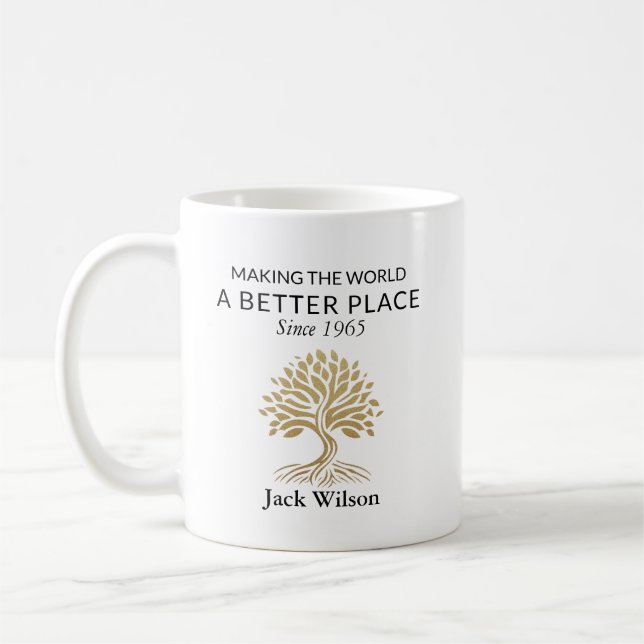 Caneca De Café Legado & Impacto Personalizados (Esquerda)