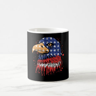 Caneca De Café Legal bandeira americana Eagle Art - bandeira dos 