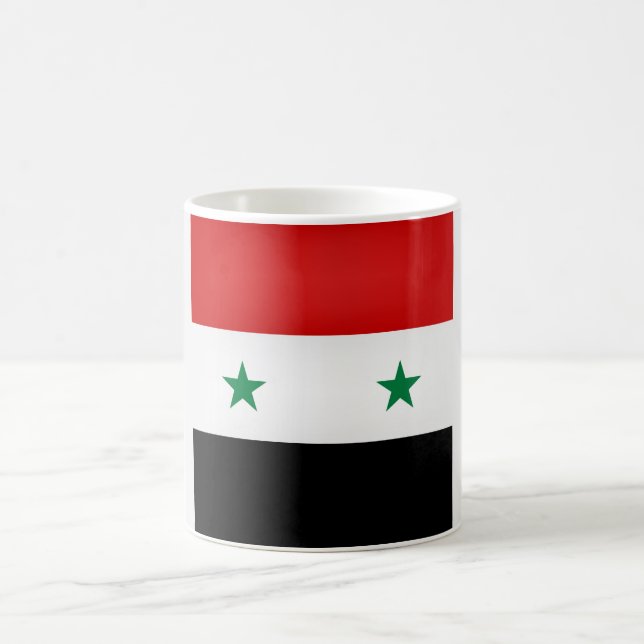 Caneca De Café Legal bandeira da Síria (Centro)
