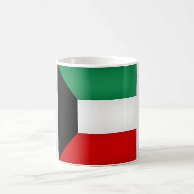 Caneca De Café Legal bandeira do Kuwait (Centro)