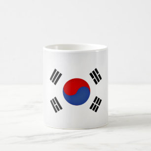 Caneca De Café Legal bandeira sul-coreana