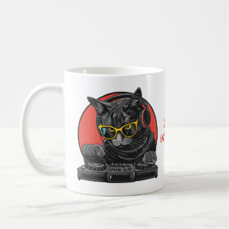 Caneca De Café Legal Cat DJ