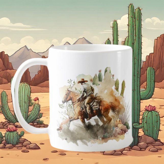 Caneca De Café legal cowboy amante adicionar monograma (Criador carregado)