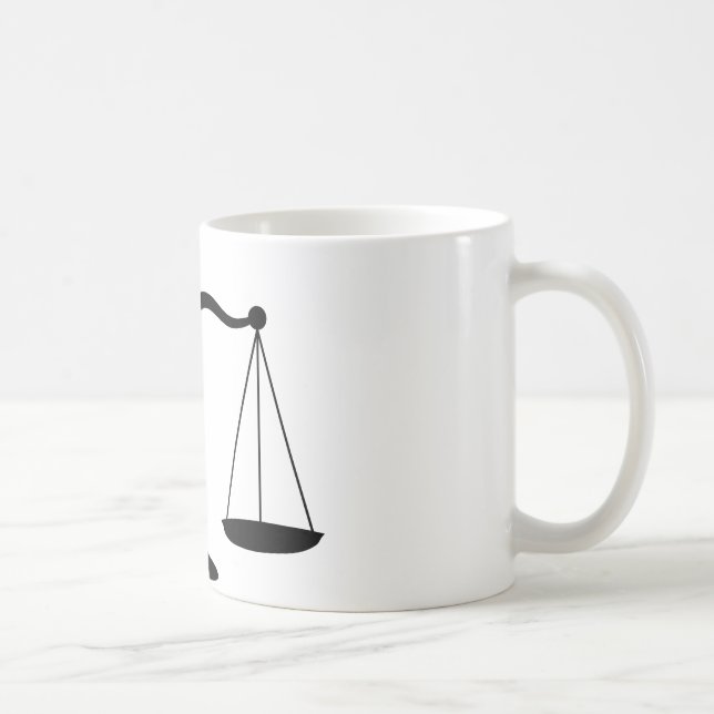 Caneca de café legal das escalas (Direita)