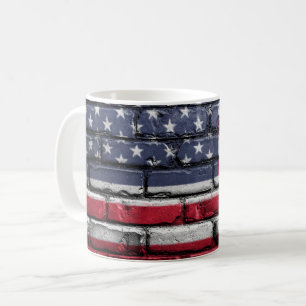 Caneca De Café Legal Design de Sinalizador EUA