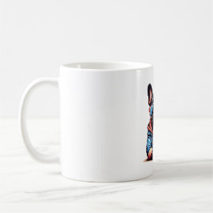 Caneca De Café Legal Dogzz é um legal buldogue francês com óculos