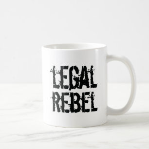 Caneca de café legal dos rebeldes