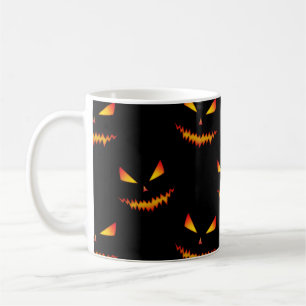 Caneca De Café Legal e assustador Jack O'Lantern encara o padrão