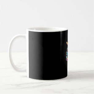 Caneca De Café Legal e irada Unicórnio jogando beisebol Ball Bat 