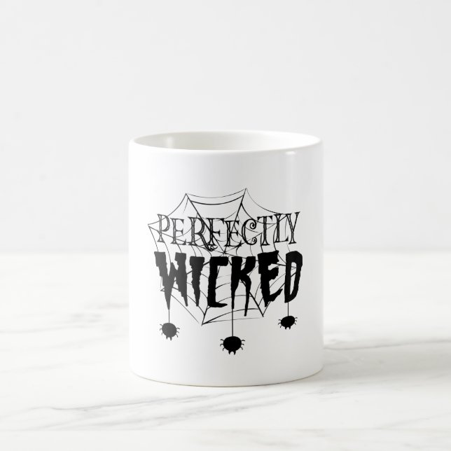 Caneca De Café Legal Halloween Perfeitamente Mau (Centro)